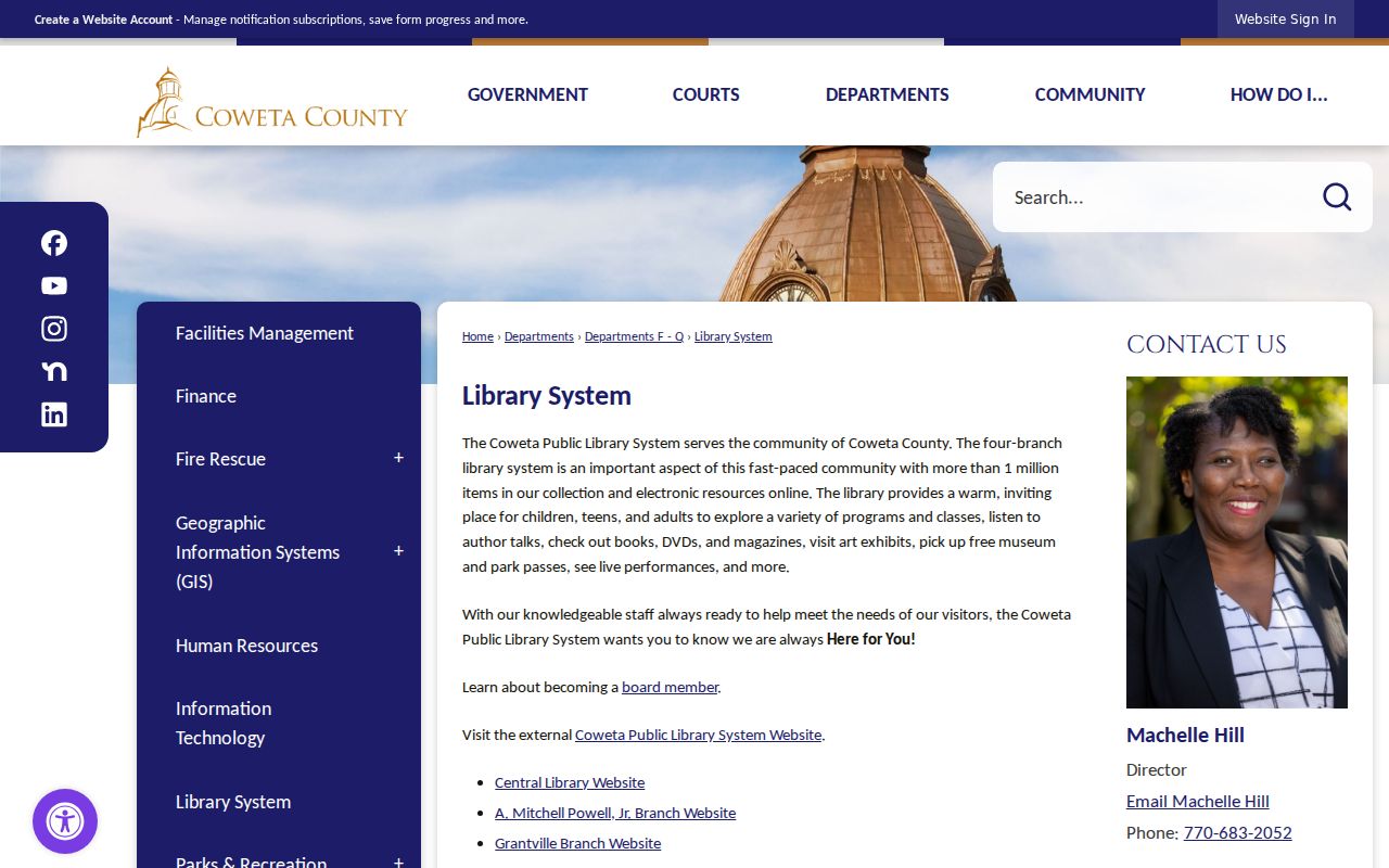 Coweta library system branches supporting Newnan historical research