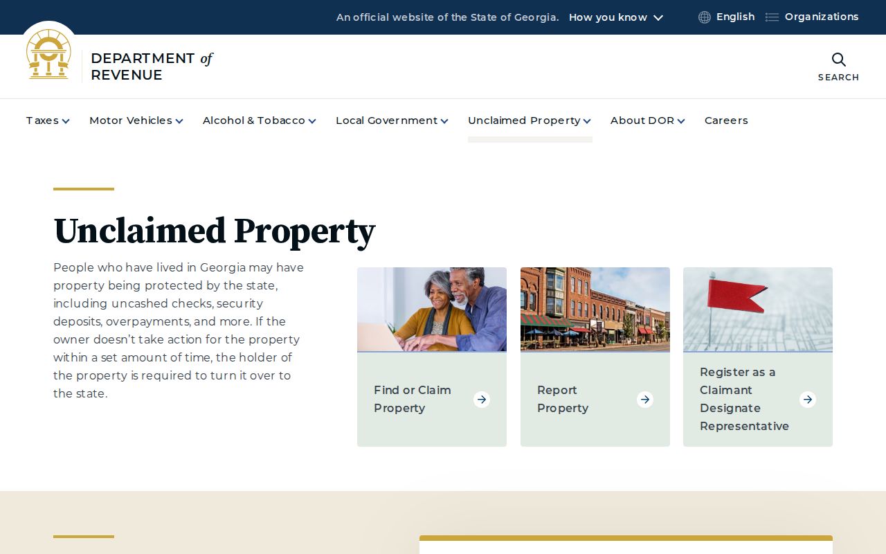 Georgia Unclaimed Property search entry for a name-based Newnan clue