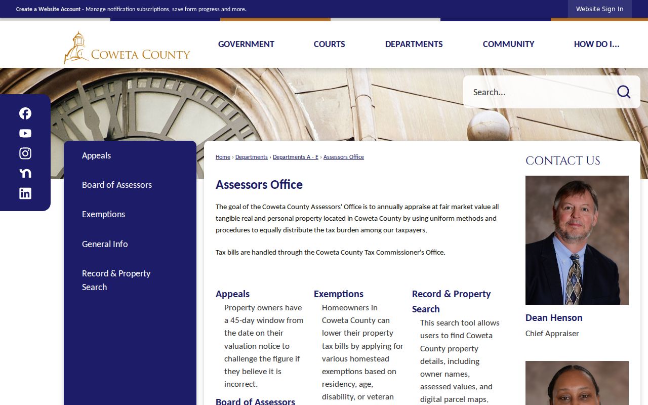 Coweta County Assessors Office property search information for Newnan addresses
